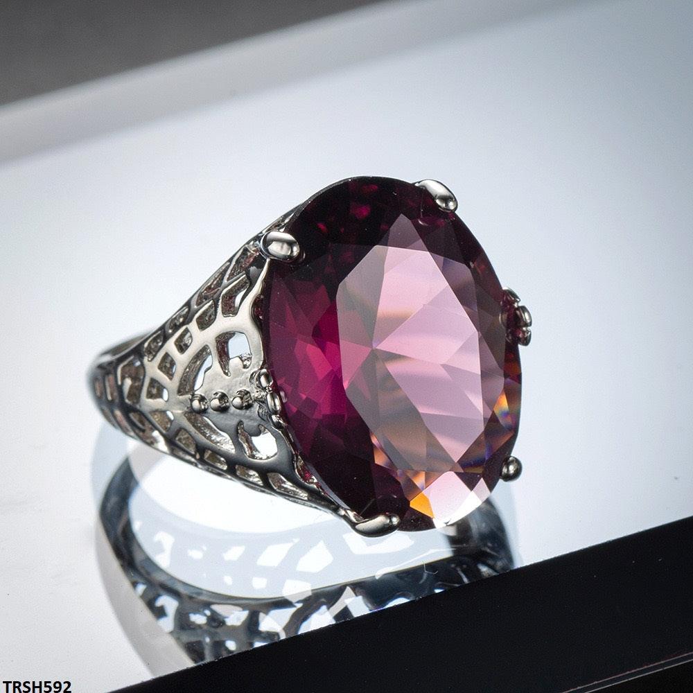 Elegant Ruby Cocktail Ring for Women   