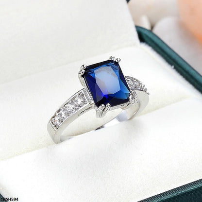 Elegant Sapphire Baguette Ring for Women  