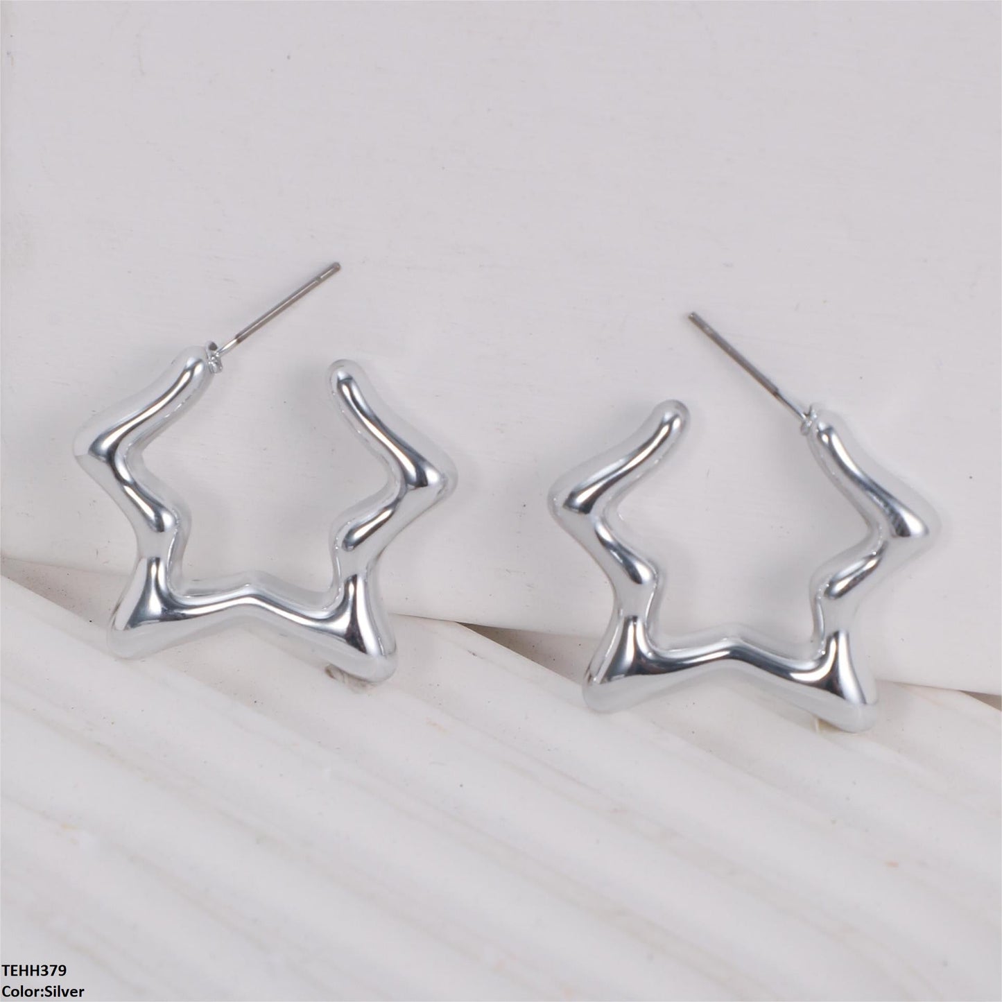 Elegant Star Hoops for Women  