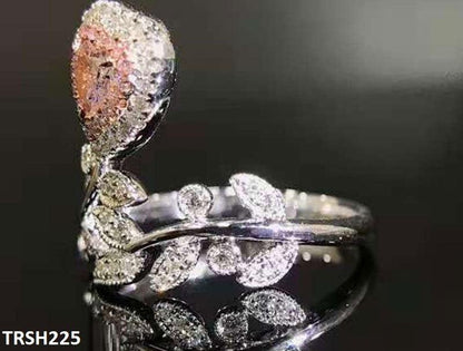 Elegant adjustable zirconia stone ring  