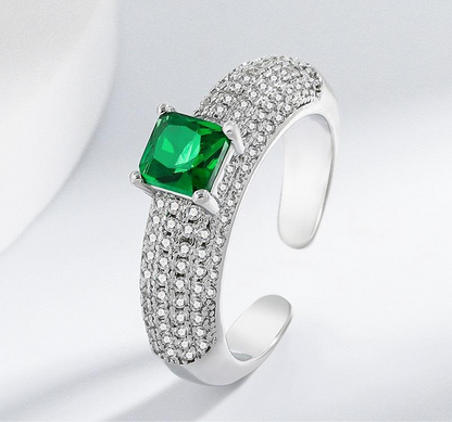 Emerald Ring Adjustable
