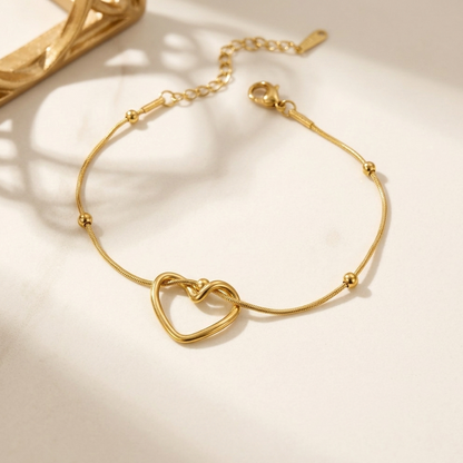 Stainless Steel Heart Bracelet
