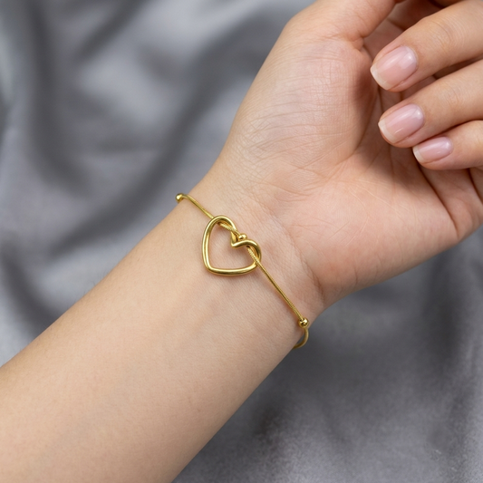 Stainless Steel Heart Bracelet