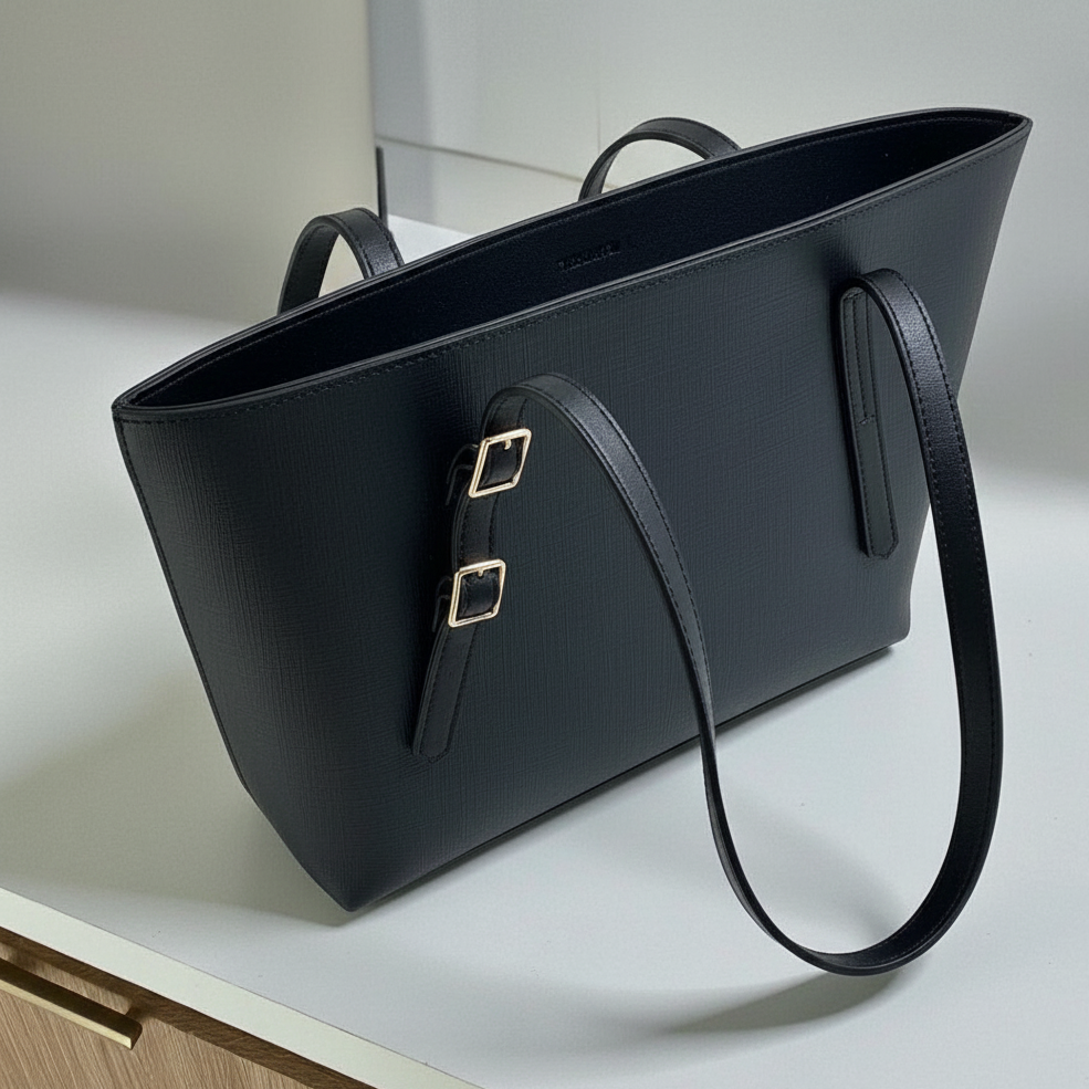 Black Vintage Tote Bag