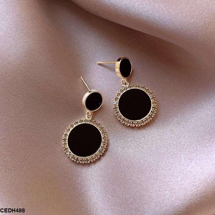 Double Round Drop Earrings - Havenon Store