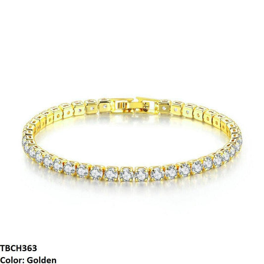 Golden Zircon Tennis Link Bracelet - Havenon Store