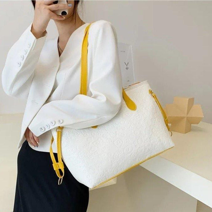 Lemon Trim Luxe Tote