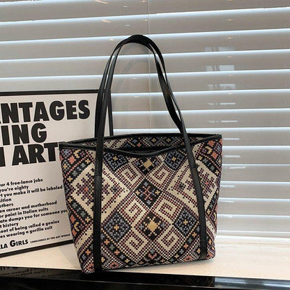 Geometric Ethnic Pattern Tote Bag