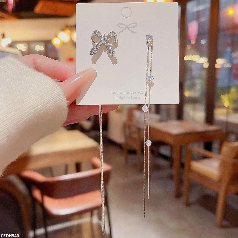 Korean Style Chain Drop Earrings - Havenon Store