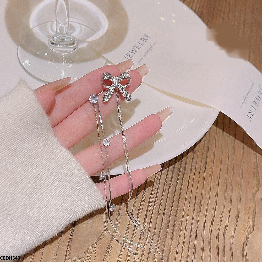 Korean Style Chain Drop Earrings - Havenon Store