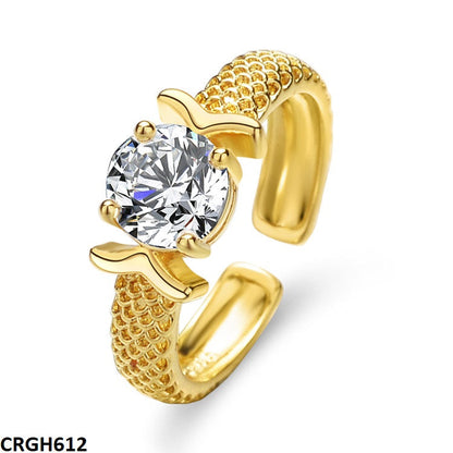 Lightweight 18K Ella Zircon Ring