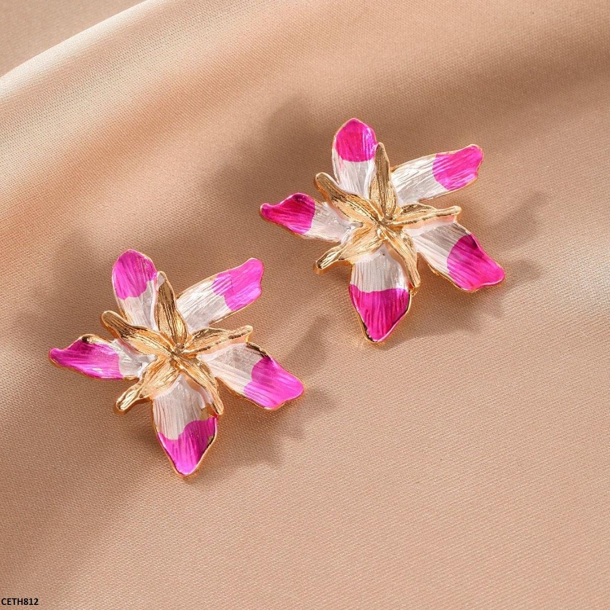 Lightweight Pink Blossom Pair jewelry 16g  