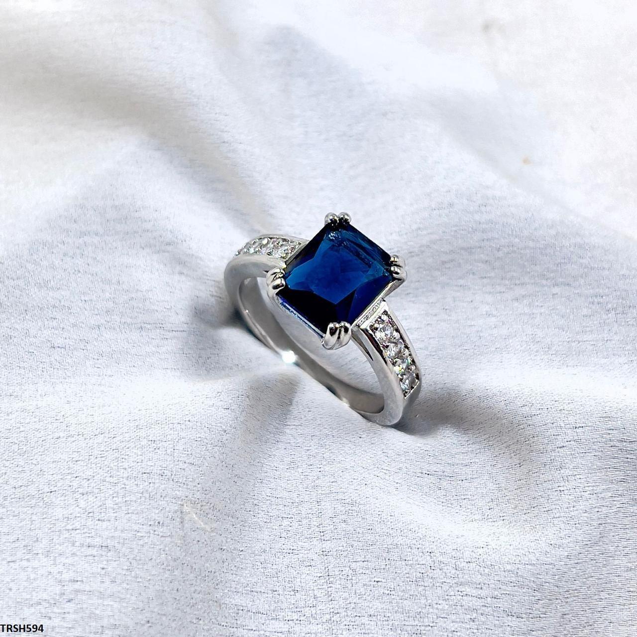 Lightweight Sapphire Baguette Ring  