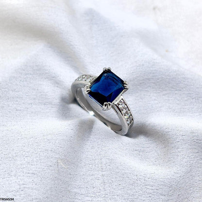 Lightweight Sapphire Baguette Ring  