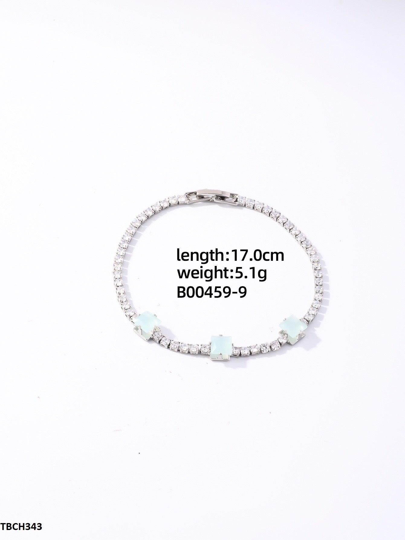 Pink Emerald Zircon Layered Bracelet - Havenon Store