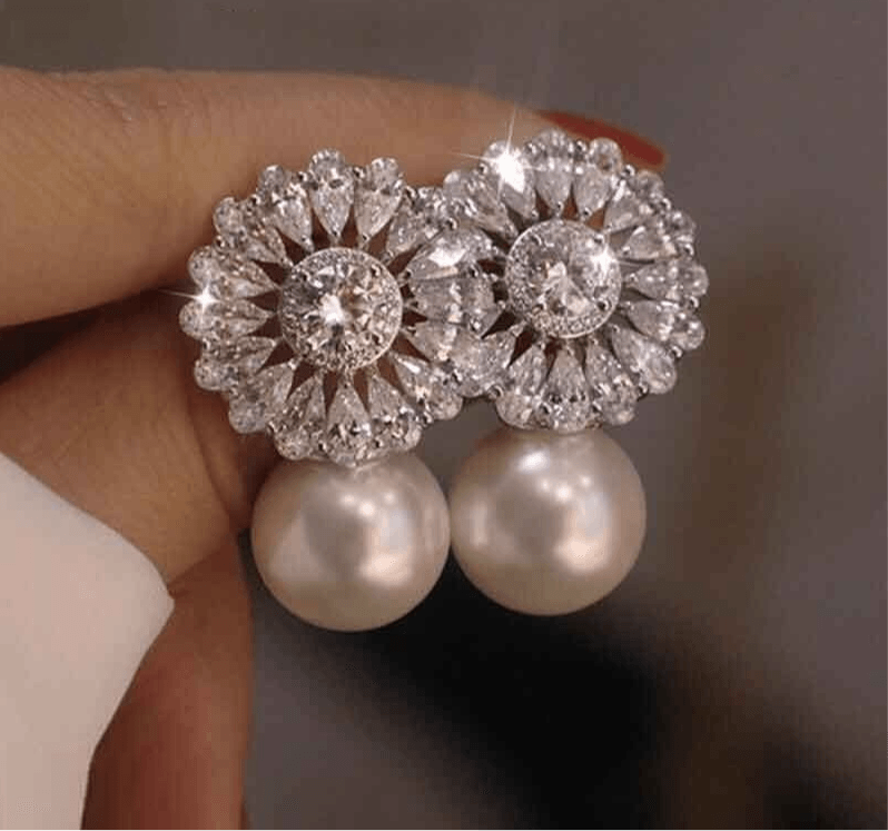 Baroque Pearl Drop Earrings - Havenon Store