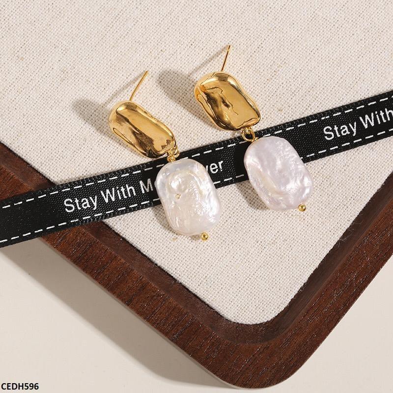 Alloy Pearl Drop Earrings - Havenon Store