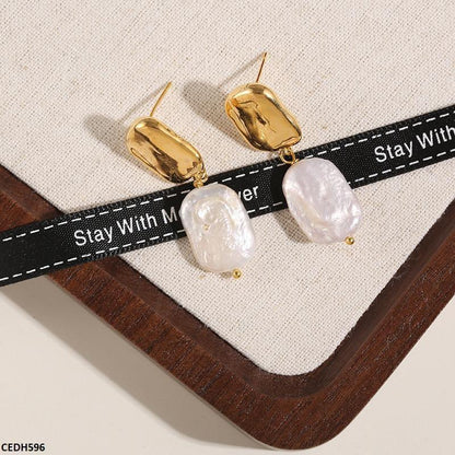 Alloy Pearl Drop Earrings - Havenon Store