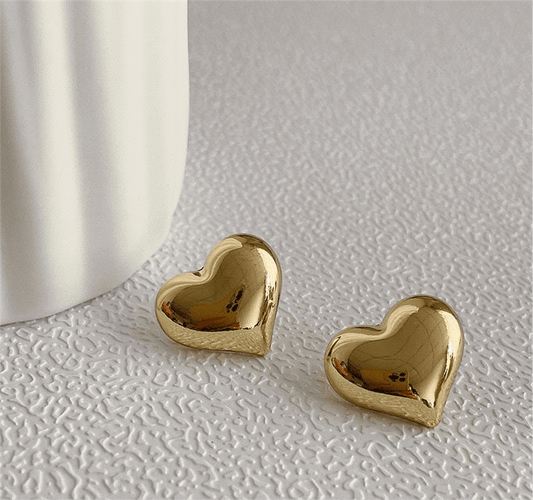 Luxury Heart Tops Pair with golden plating  