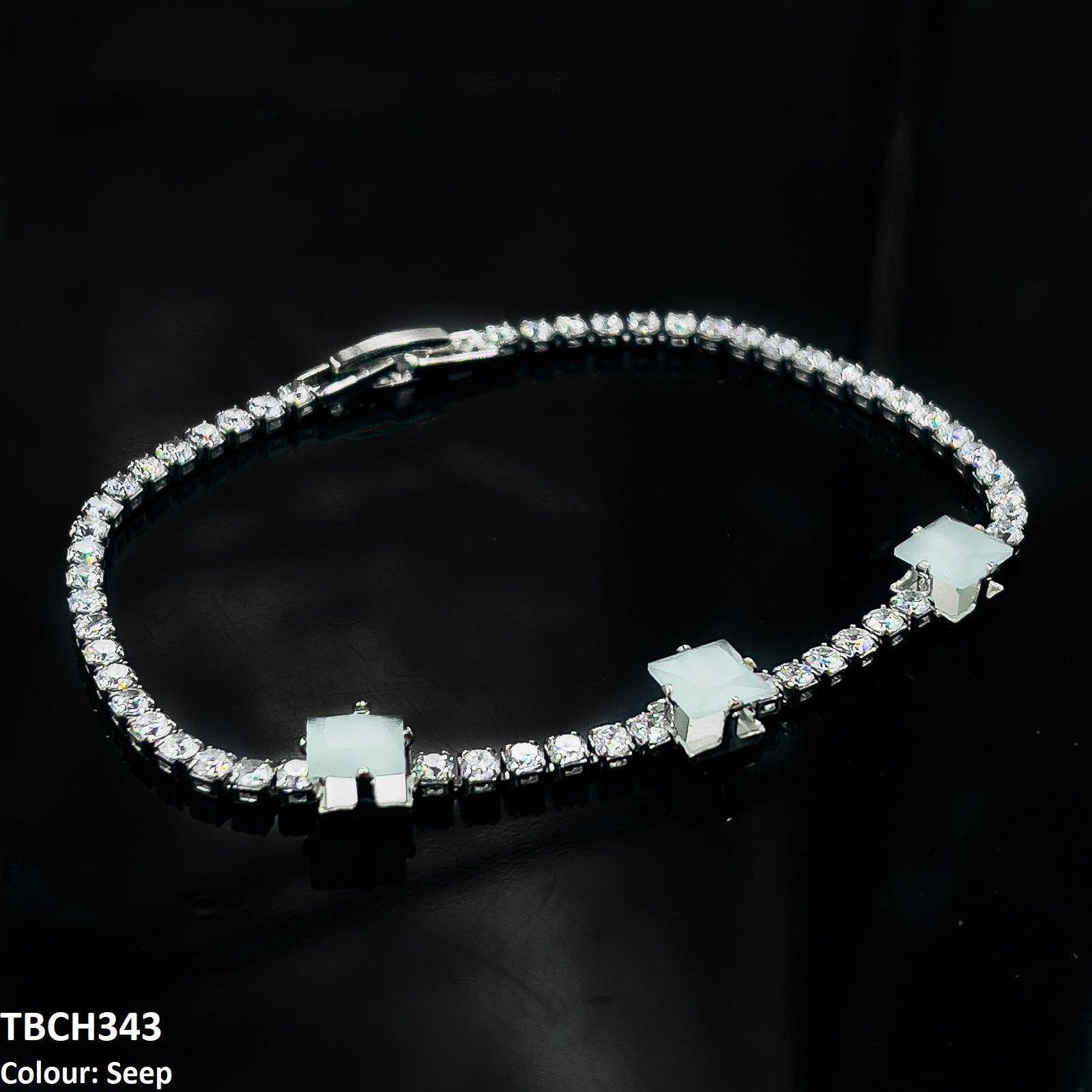 Pink Emerald Zircon Layered Bracelet - Havenon Store