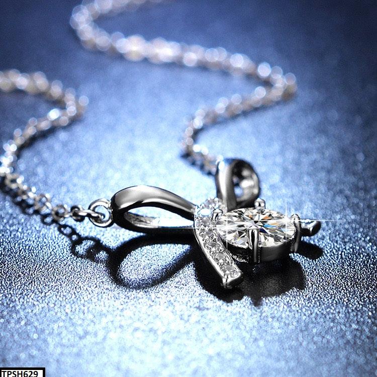 Zircon Knot Bow Pendant - Havenon Store