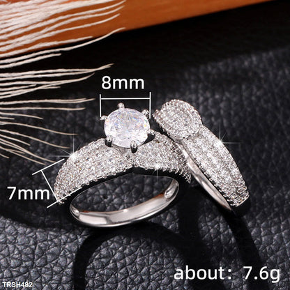 Cupid Zircon Couple Rings - Havenon Store