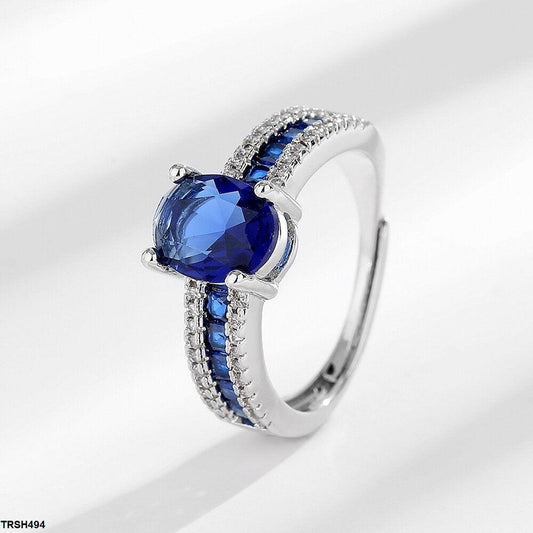 Sapphire Oval/Square Layered Ring - Havenon Store