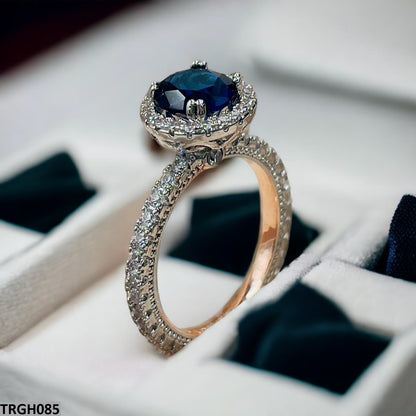 Sapphire Sleek Statement ring - Havenon Store