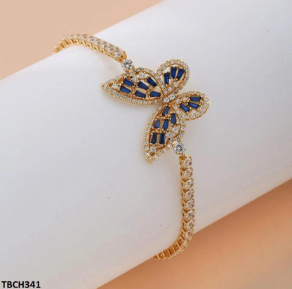 Sapphire butterfly design bracelet  