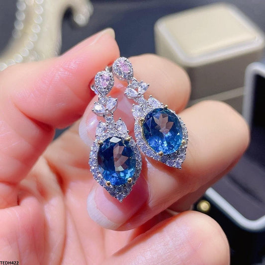 Sapphire Tear Drop Earrings - Havenon Store