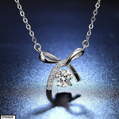 Zircon Knot Bow Pendant - Havenon Store