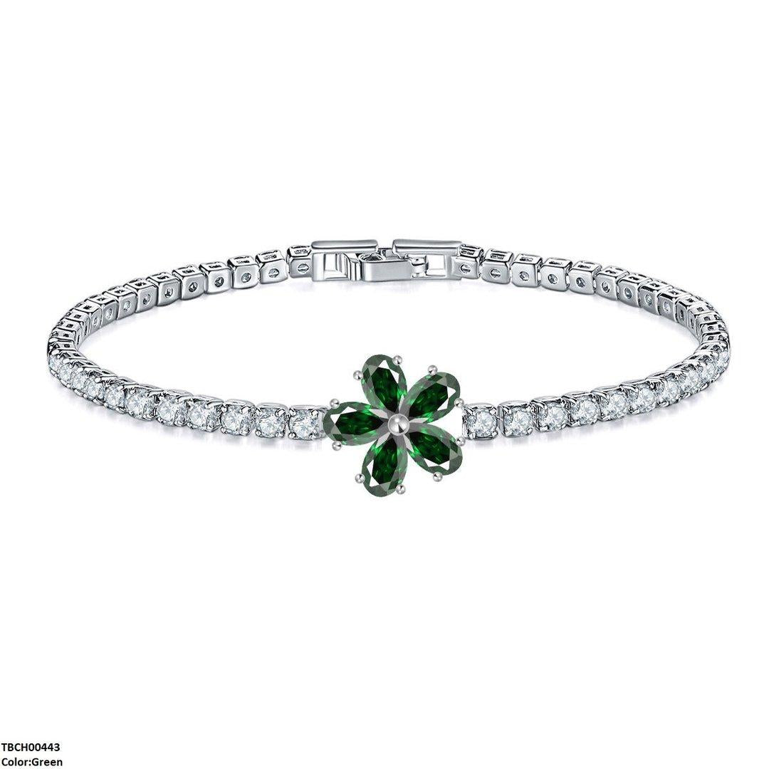 Sapphire Zircon Adjustable Bracelet