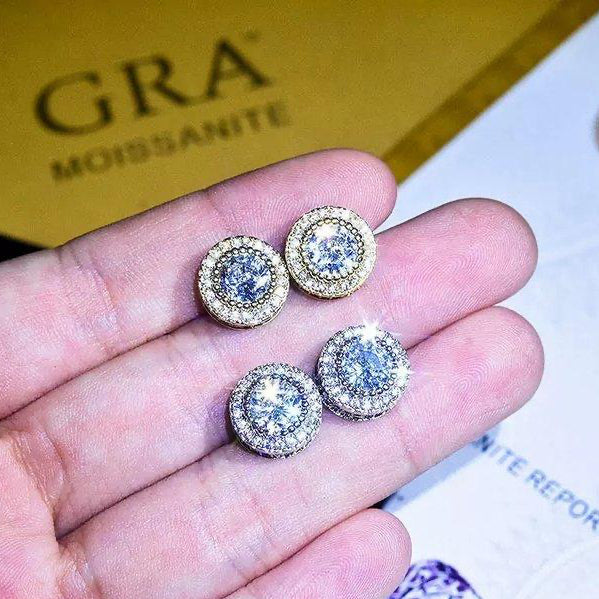 Moissanite  Stone Tops Pair