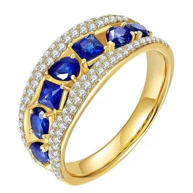 Golden Sapphire Stone Ring