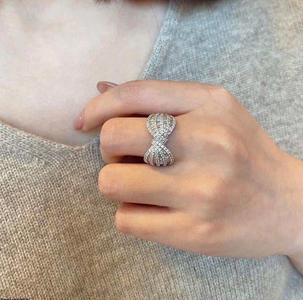 Silver Sterling Tied Bow Ring