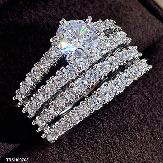 Victoria Zirconium Studded Ring