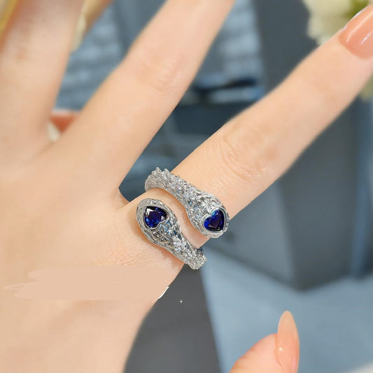 Sapphire Double Headed Snack Ring
