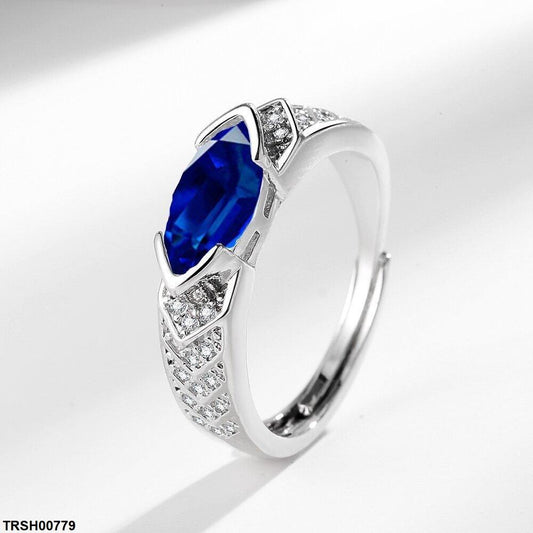 Sapphire Zircon Studded Ring