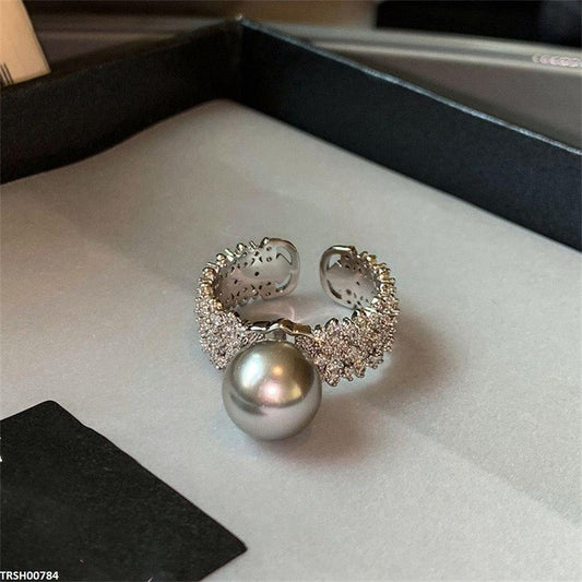 High Quality Pearl Round Ring Adjustable