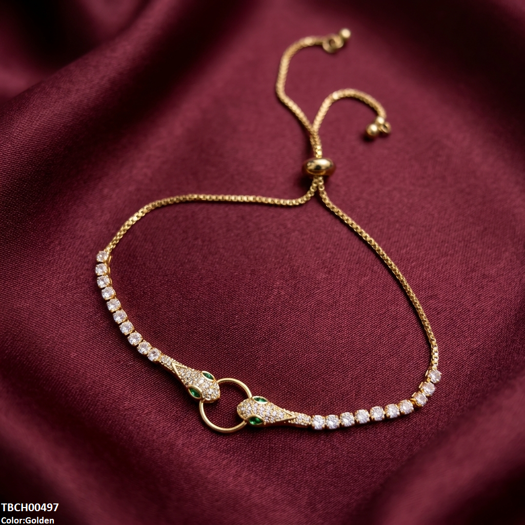 18K Serpent Bracelet Adjustable