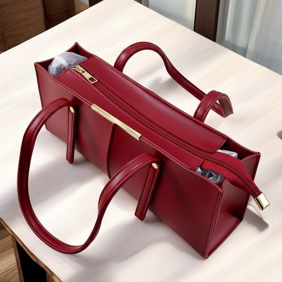 Maroon Rectangular Tote Bag