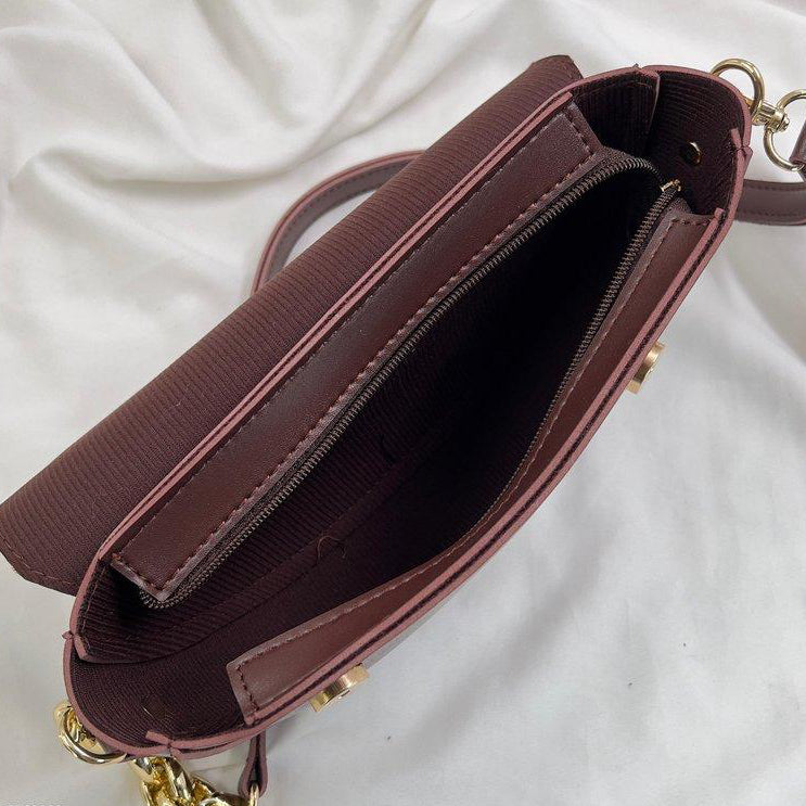 Aurelia Saddle Armpit Bag Dark Brown