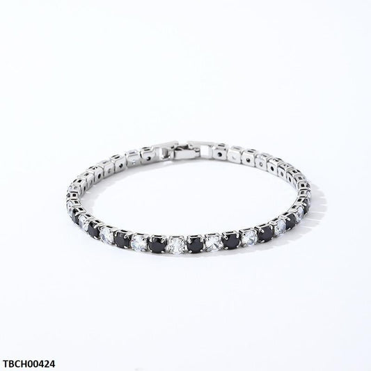 Zircon & Opal Tennis Bracelet close-up shot  