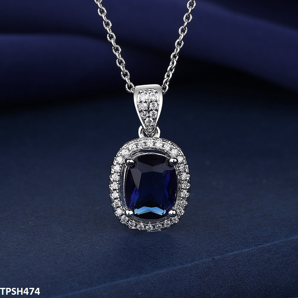 Zircon Pendant with Chain  