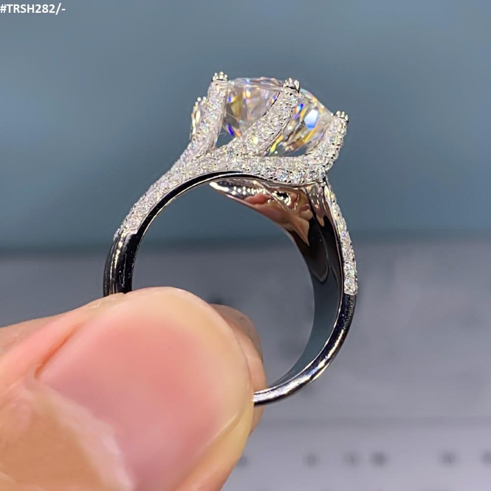 Zircon Round Curved Link Ring - Havenon Store