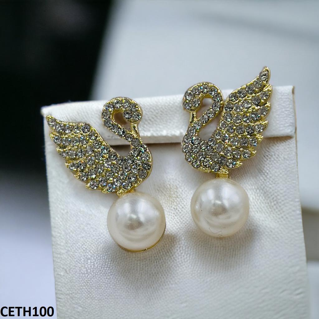 gold-plated women’s earrings  