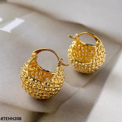 golden hoops earrings  