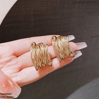half Bali earrings  
