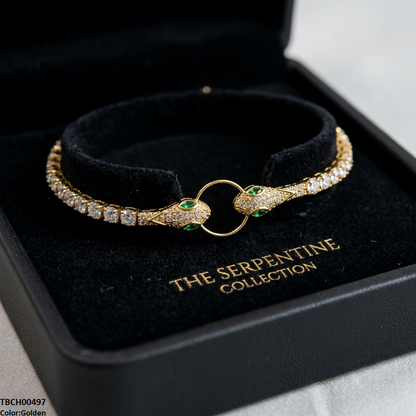 18K Serpent Bracelet Adjustable