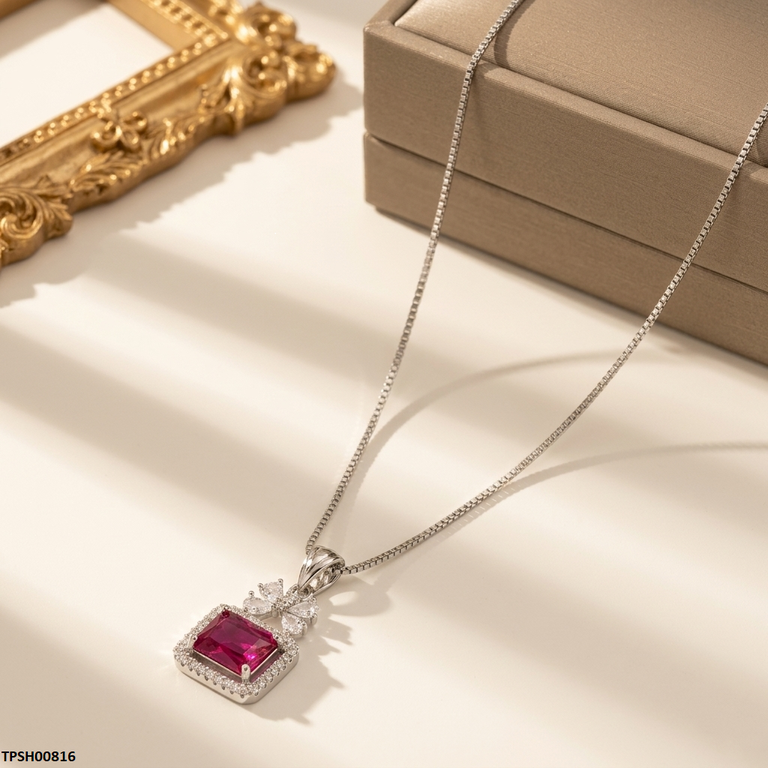 TPSH00816 MMJ Bow Square Pendant - TPSH